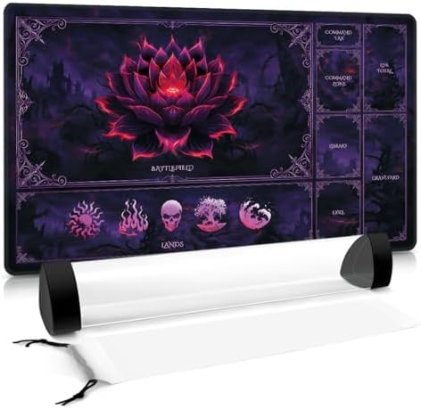 MTG Playmat – Dark Blood Lotus Sketch 24"×14"