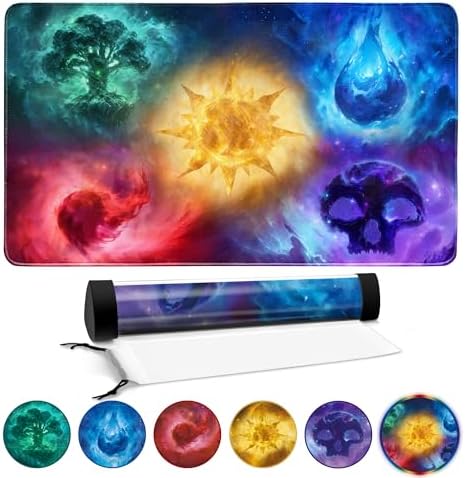 Nebula Elemental Playmat for MTG – Cosmic Fantasy 24"×14"