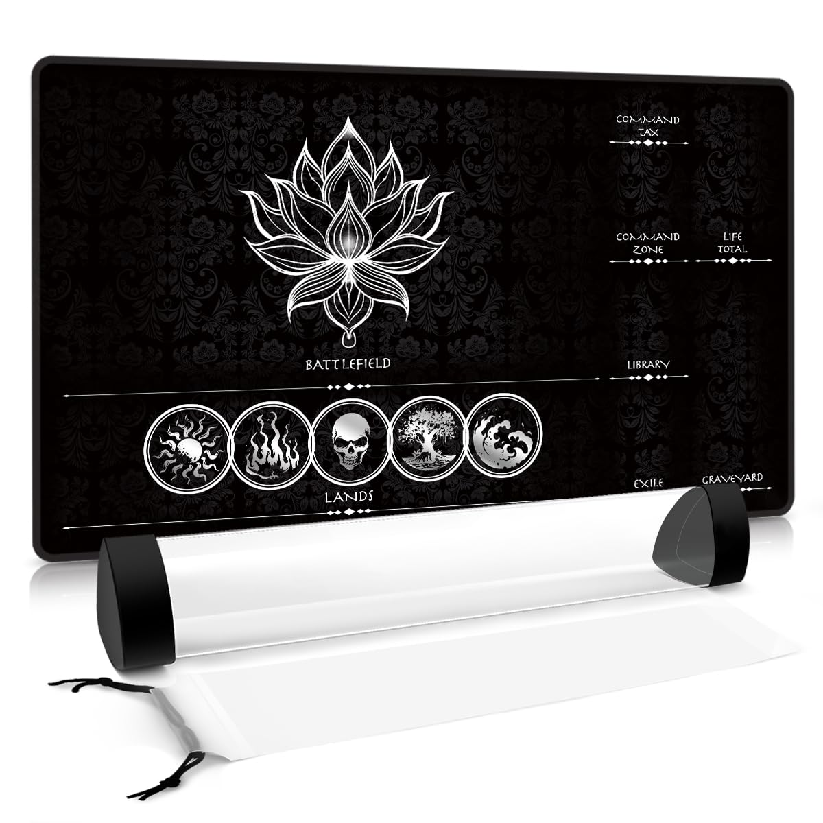 FROGIGO Lotus White Zone playmat