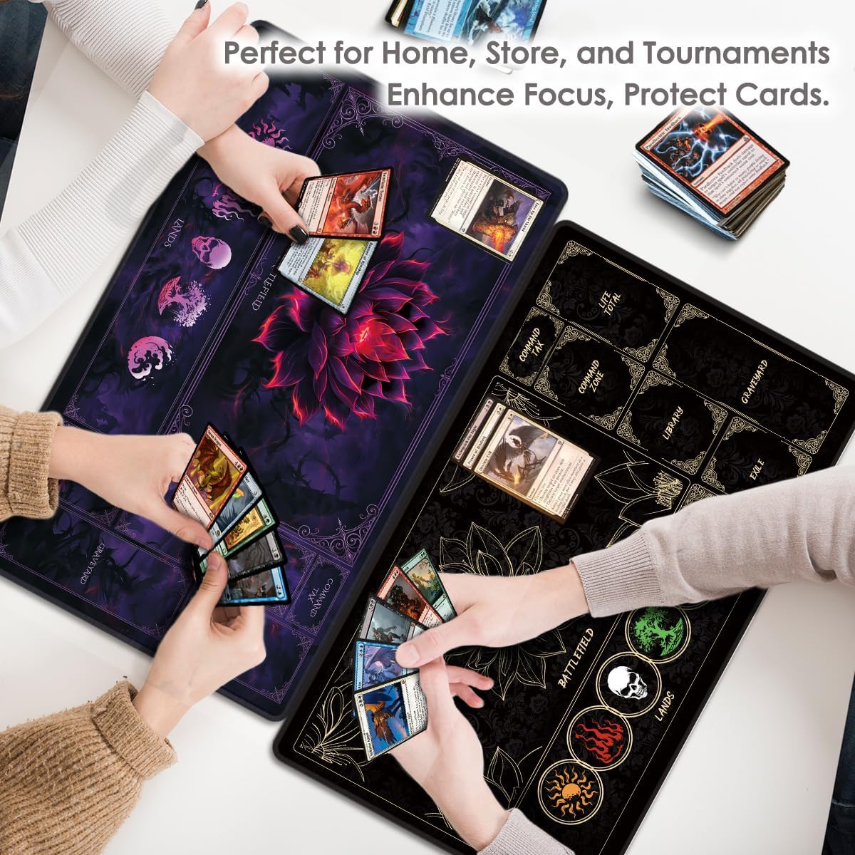 MTG Playmat – Dark Blood Lotus Sketch 24"×14"