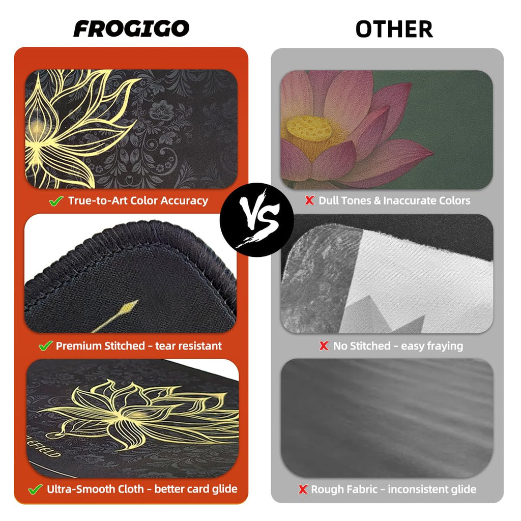 FROGIGO Lotus Green Zone playmat - detail 4