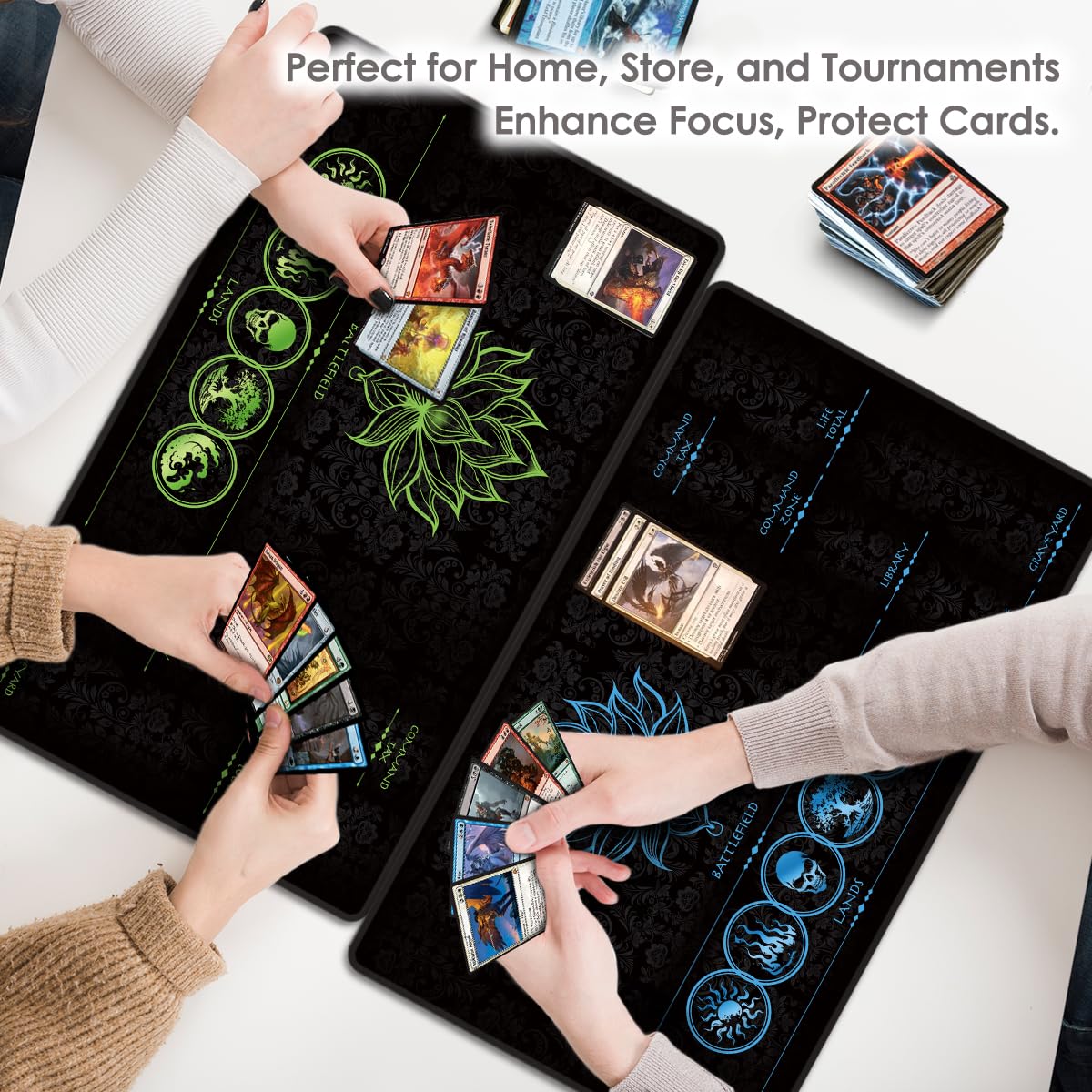FROGIGO Lotus Green Zone playmat - detail 5