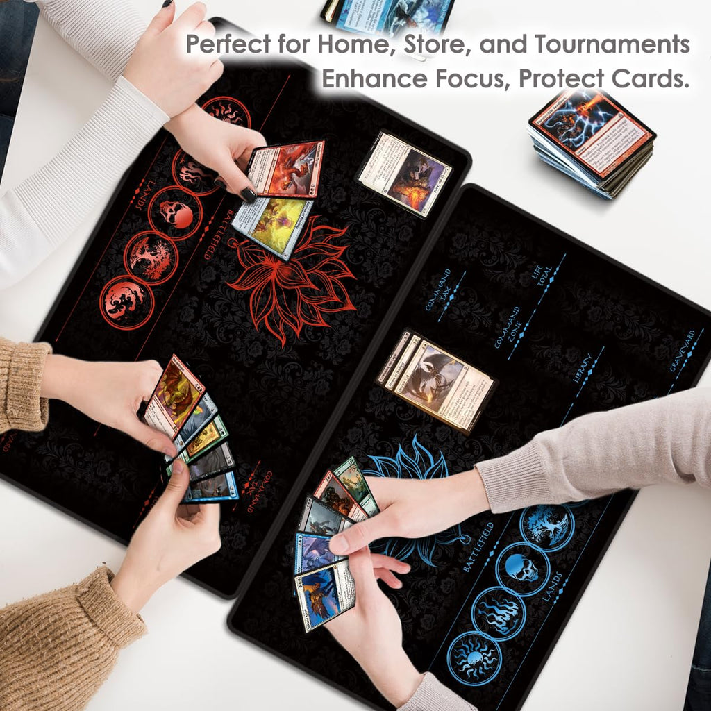 FROGIGO Lotus Red Zone playmat - detail 5