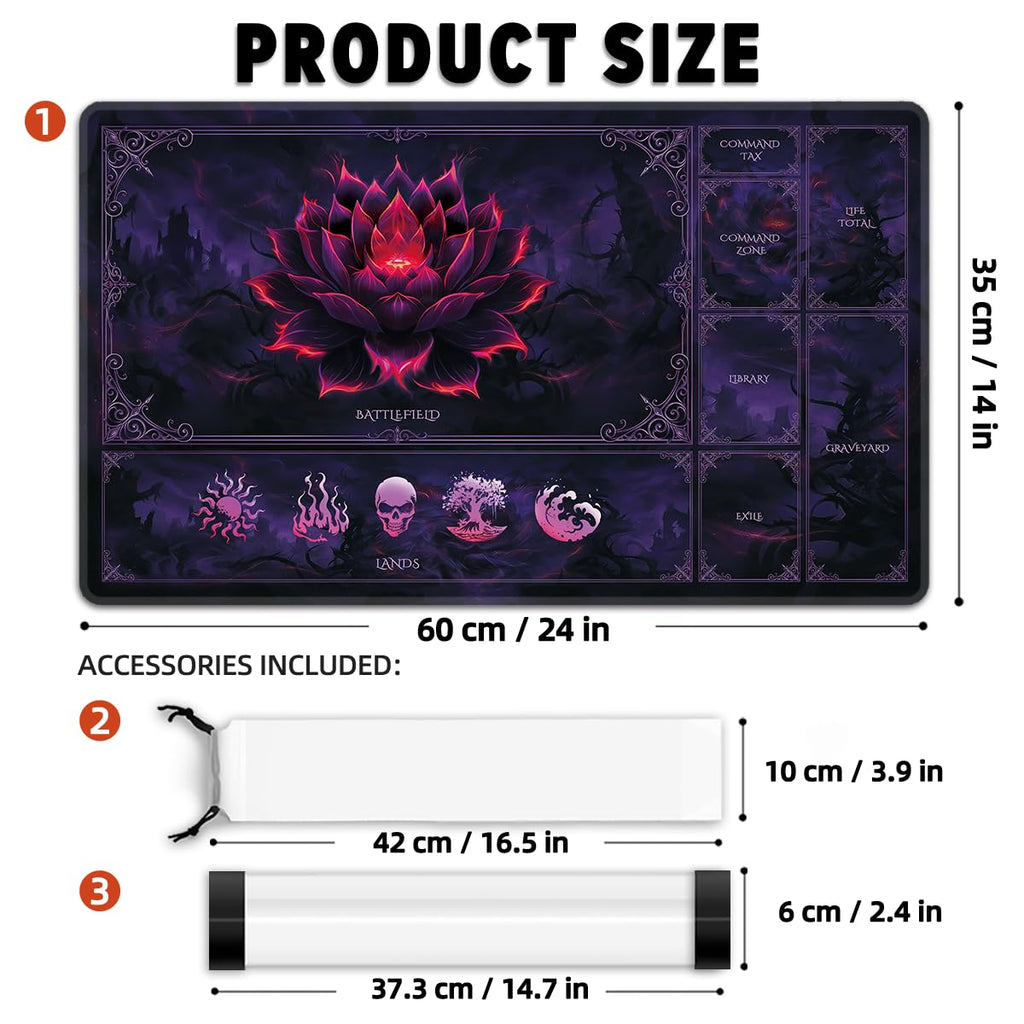 FROGIGO Lotus Sketch 5-pack playmat - detail 2