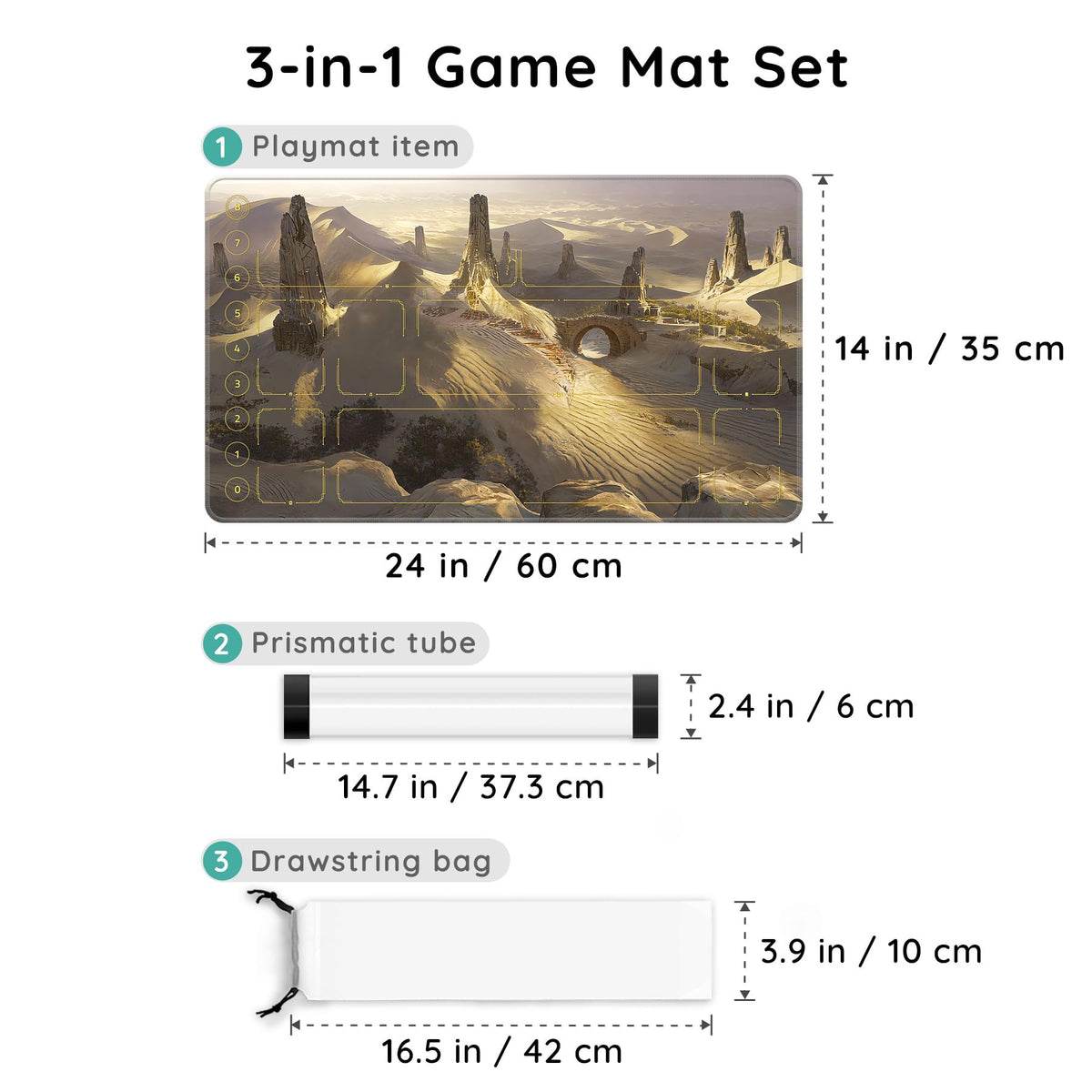 FROGIGO Desert Ruins playmat - detail 2