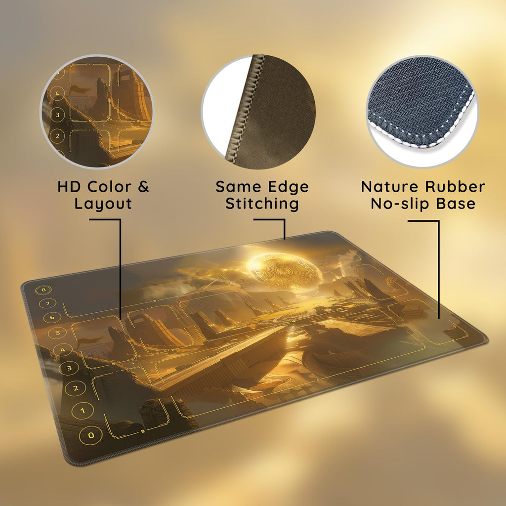 FROGIGO Golden Citadel playmat - detail 3
