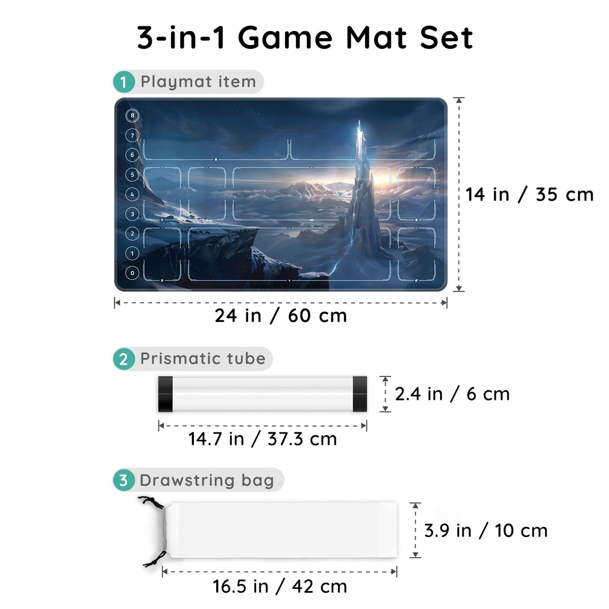 FROGIGO Ice Spire playmat - detail 2