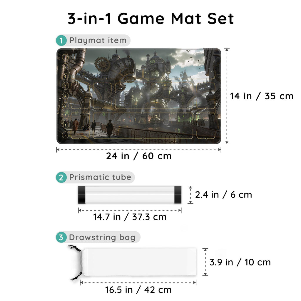 FROGIGO Clockwork City playmat - detail 2