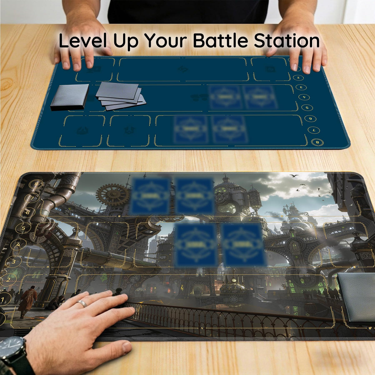 FROGIGO Clockwork City playmat - detail 4