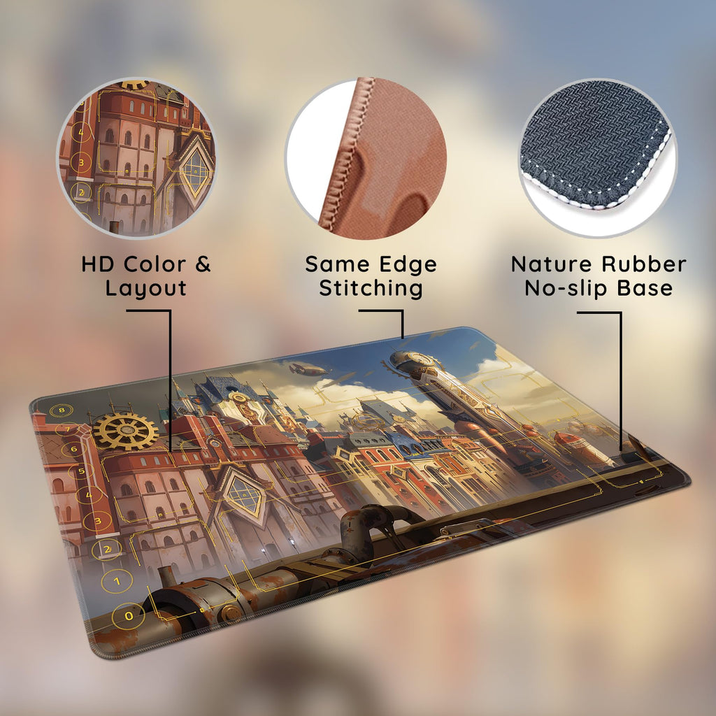FROGIGO Airship Harbor playmat - detail 3