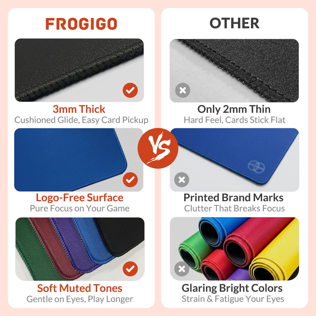FROGIGO Midnight Black playmat - detail 4