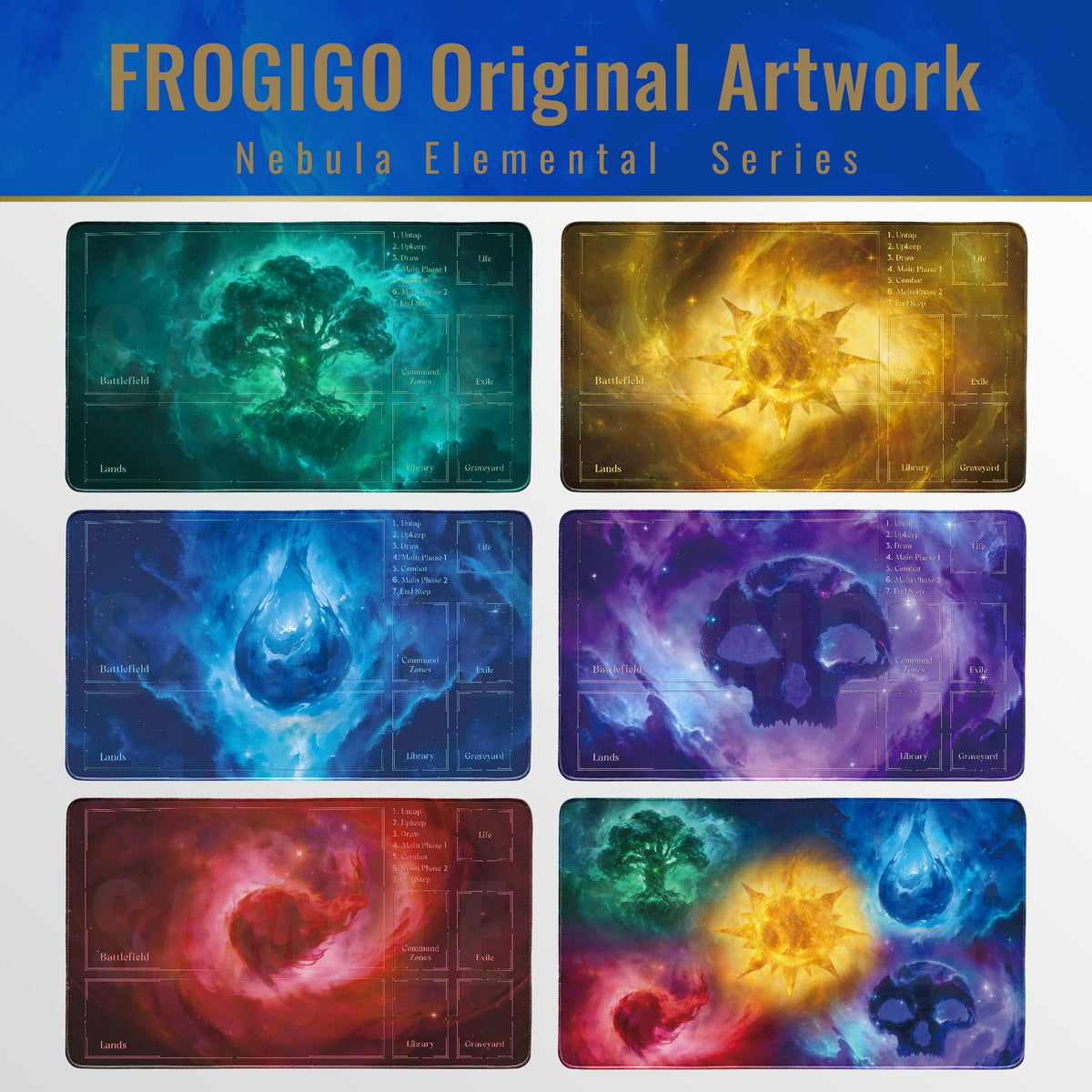 FROGIGO Stellar Island playmat - detail 6
