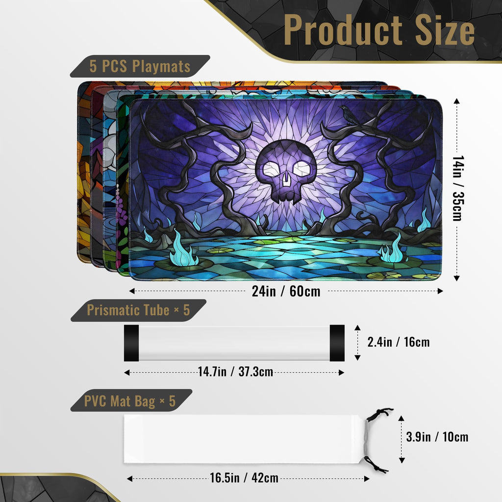 FROGIGO Stained Glass 5-pack playmat - detail 2