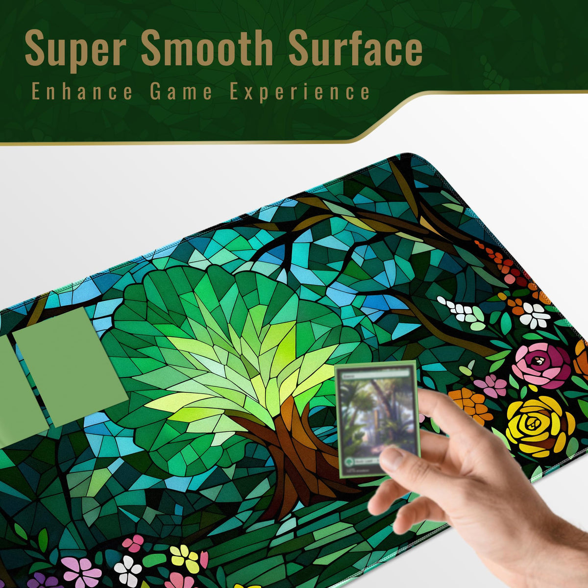 FROGIGO Stained Glass Forest playmat - detail 4