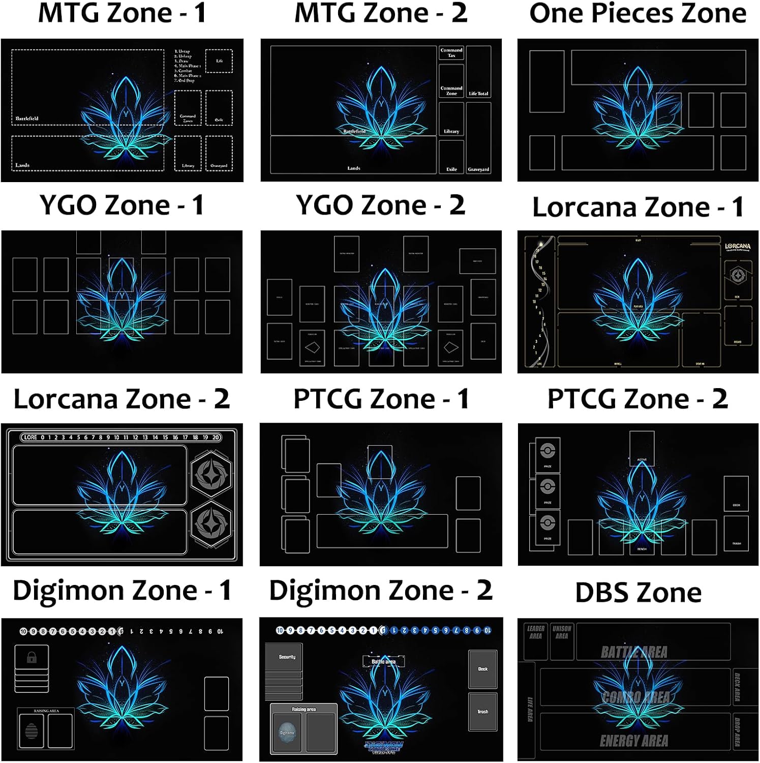 FROGIGO Custom Playmat – Design Your Own TCG Mat 24"×14"