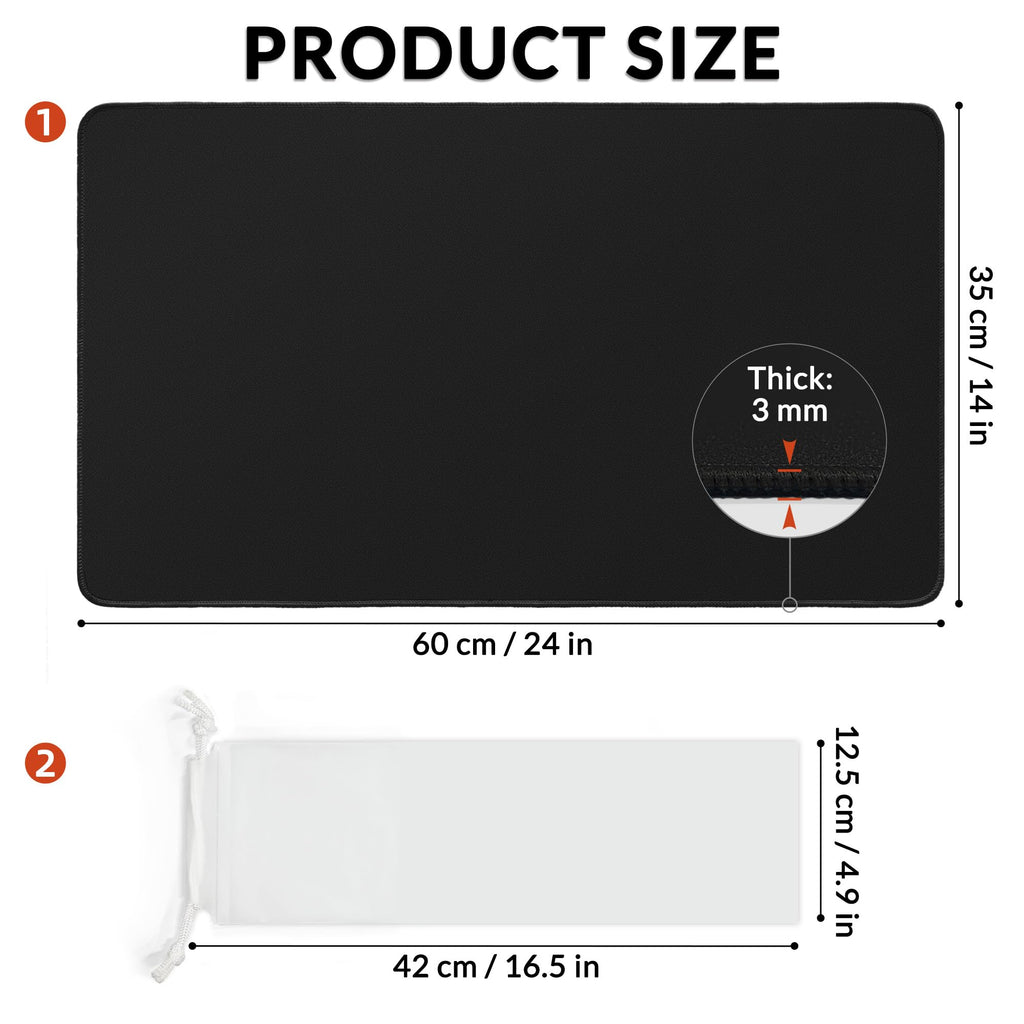 FROGIGO Midnight Black playmat - detail 2