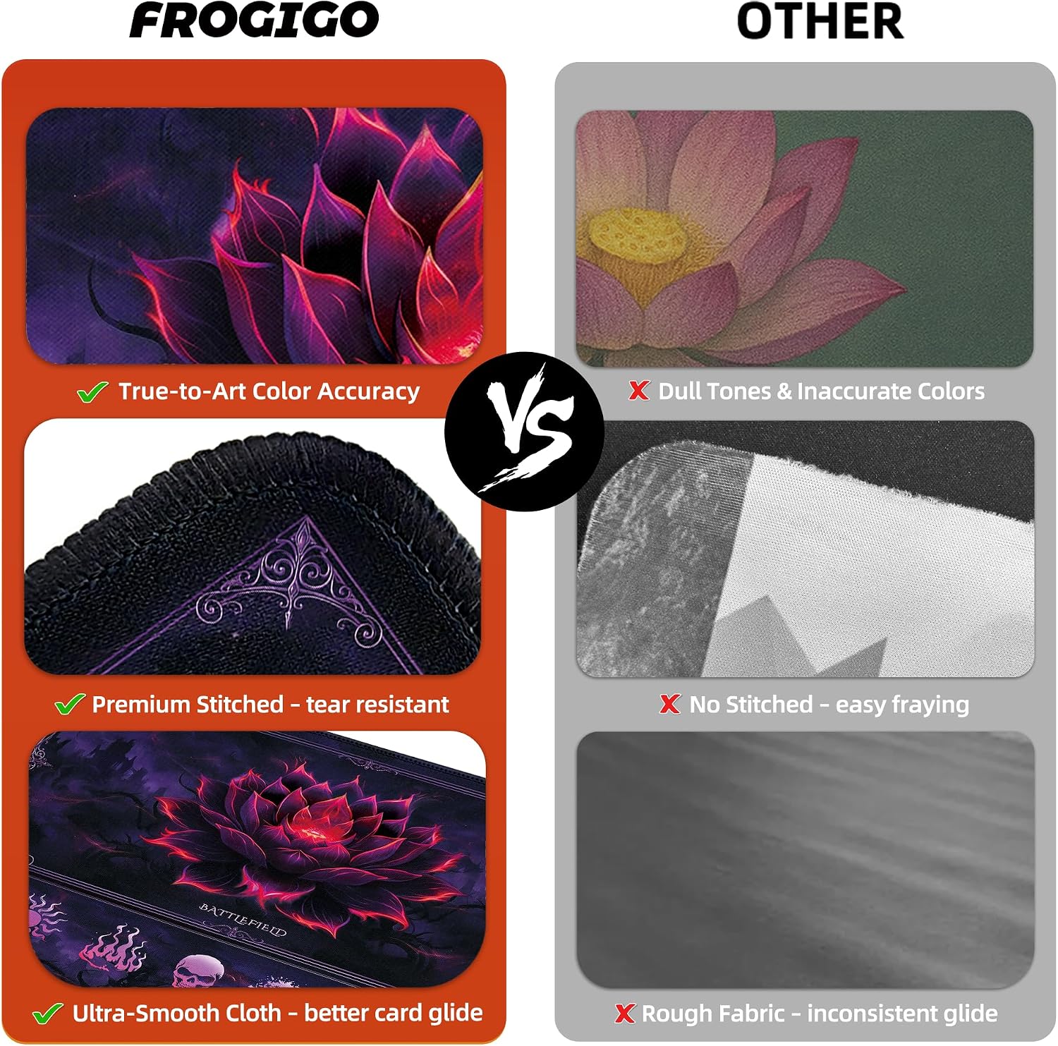 MTG Playmat – Dark Blood Lotus Sketch 24"×14"