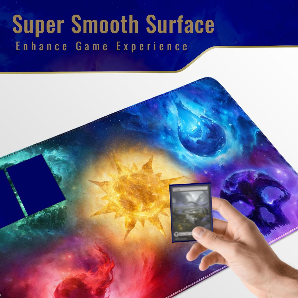 Nebula Elemental Playmat for MTG – Cosmic Fantasy 24"×14"