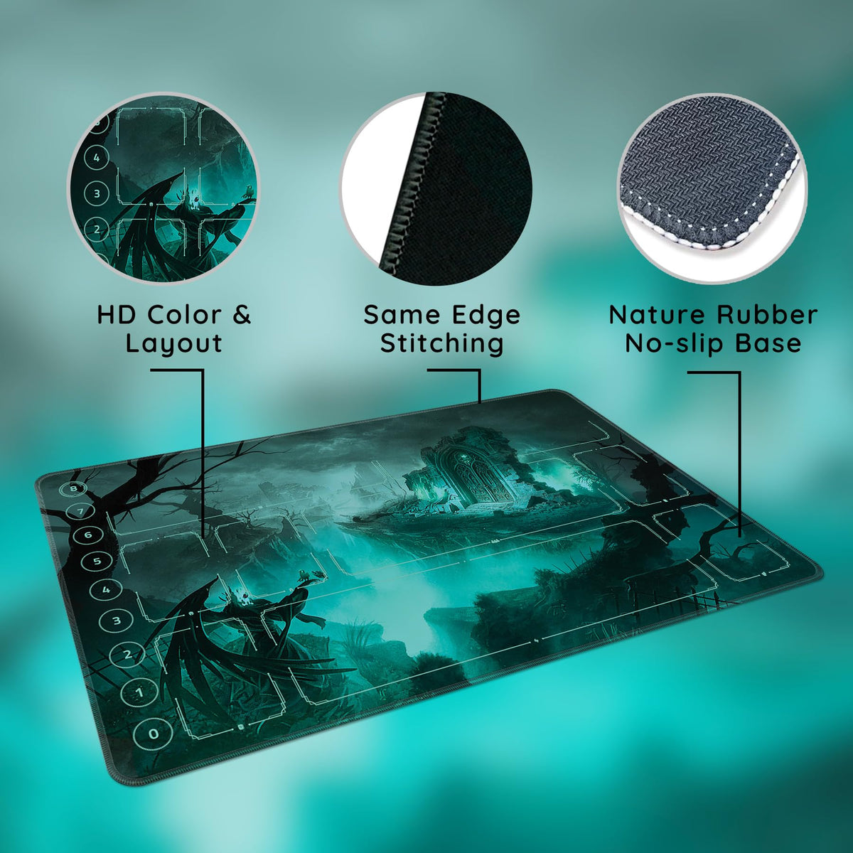 FROGIGO Gothic Gate playmat - detail 3