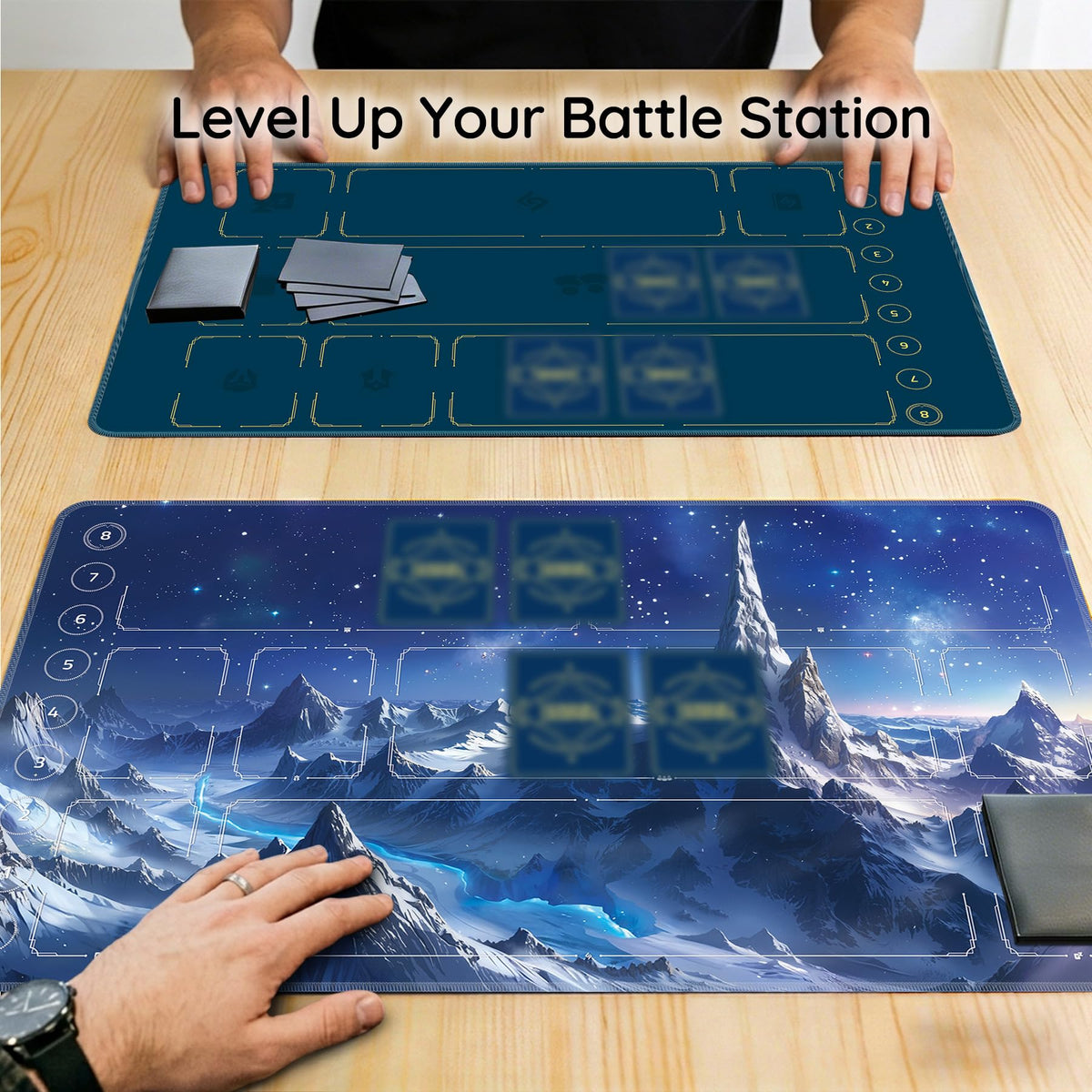 FROGIGO Frozen Peaks playmat - detail 4