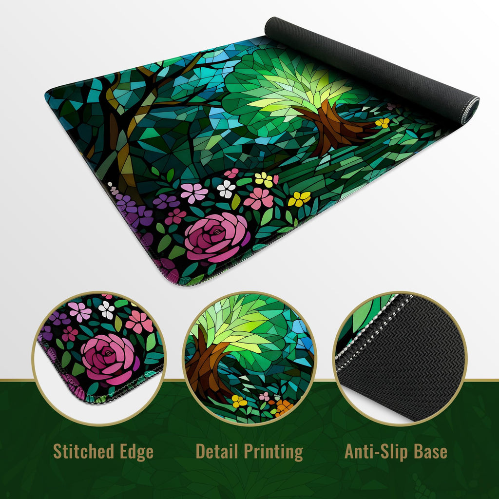 FROGIGO Stained Glass Forest playmat - detail 3