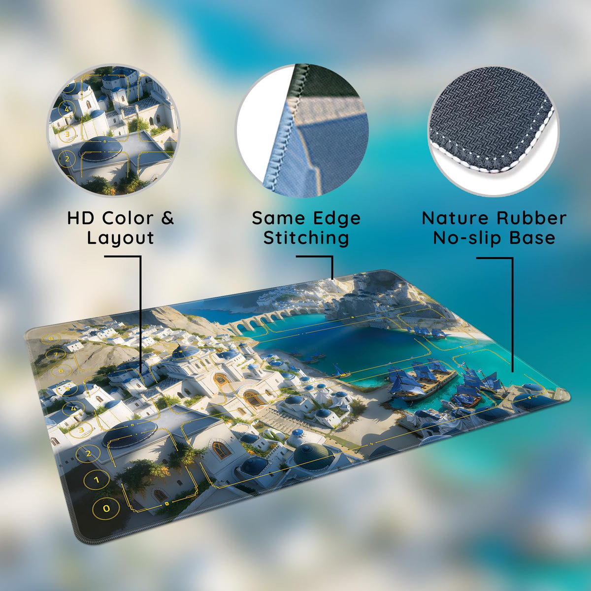 FROGIGO Azure Harbor playmat - detail 3