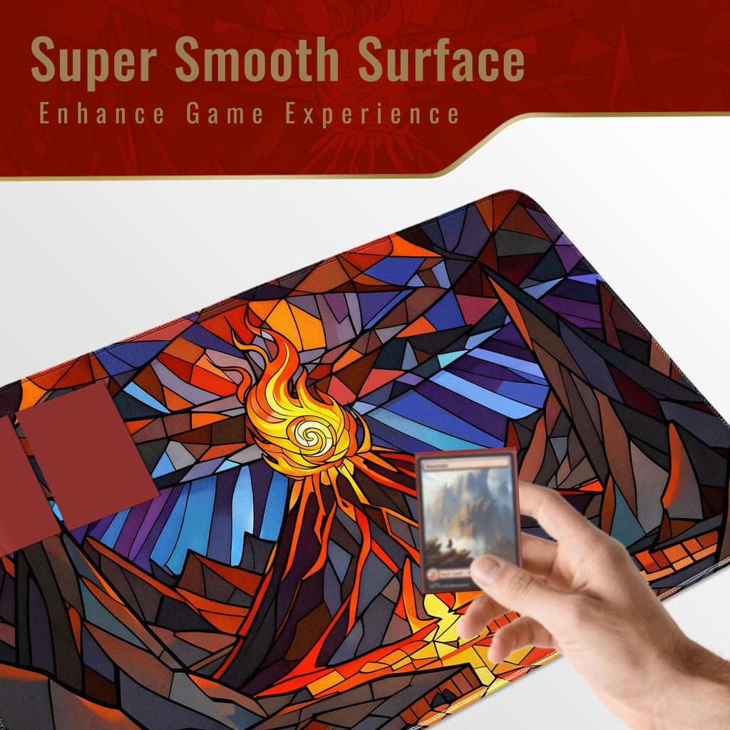 FROGIGO Stained Glass Mountain playmat - detail 4