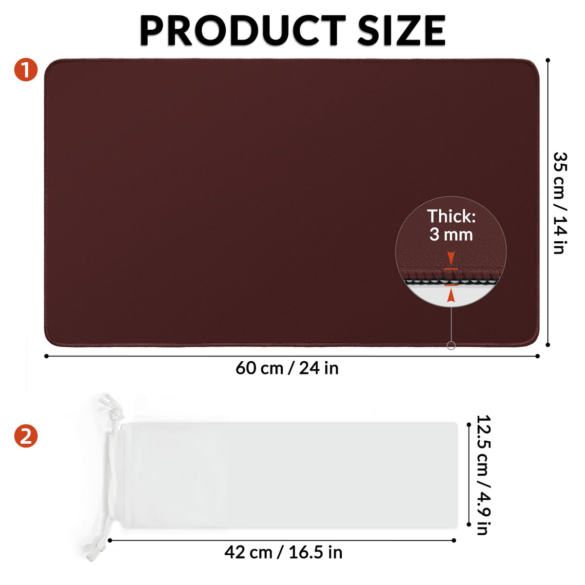 FROGIGO Crimson Red playmat - detail 2