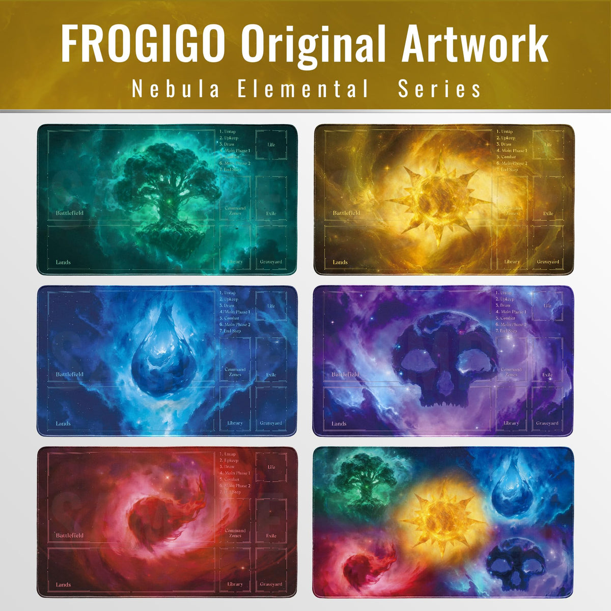 FROGIGO Stellar Plains playmat - detail 6