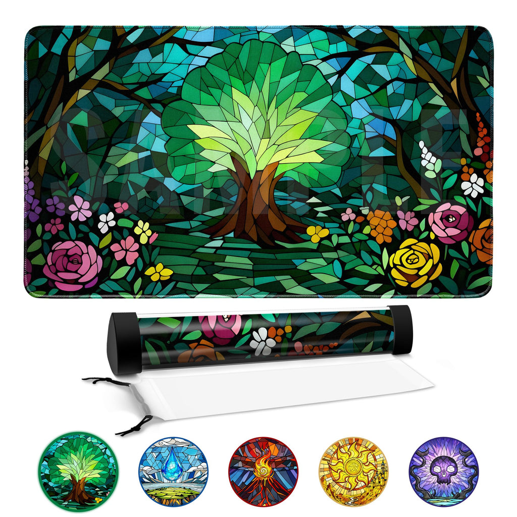 FROGIGO Stained Glass Forest playmat