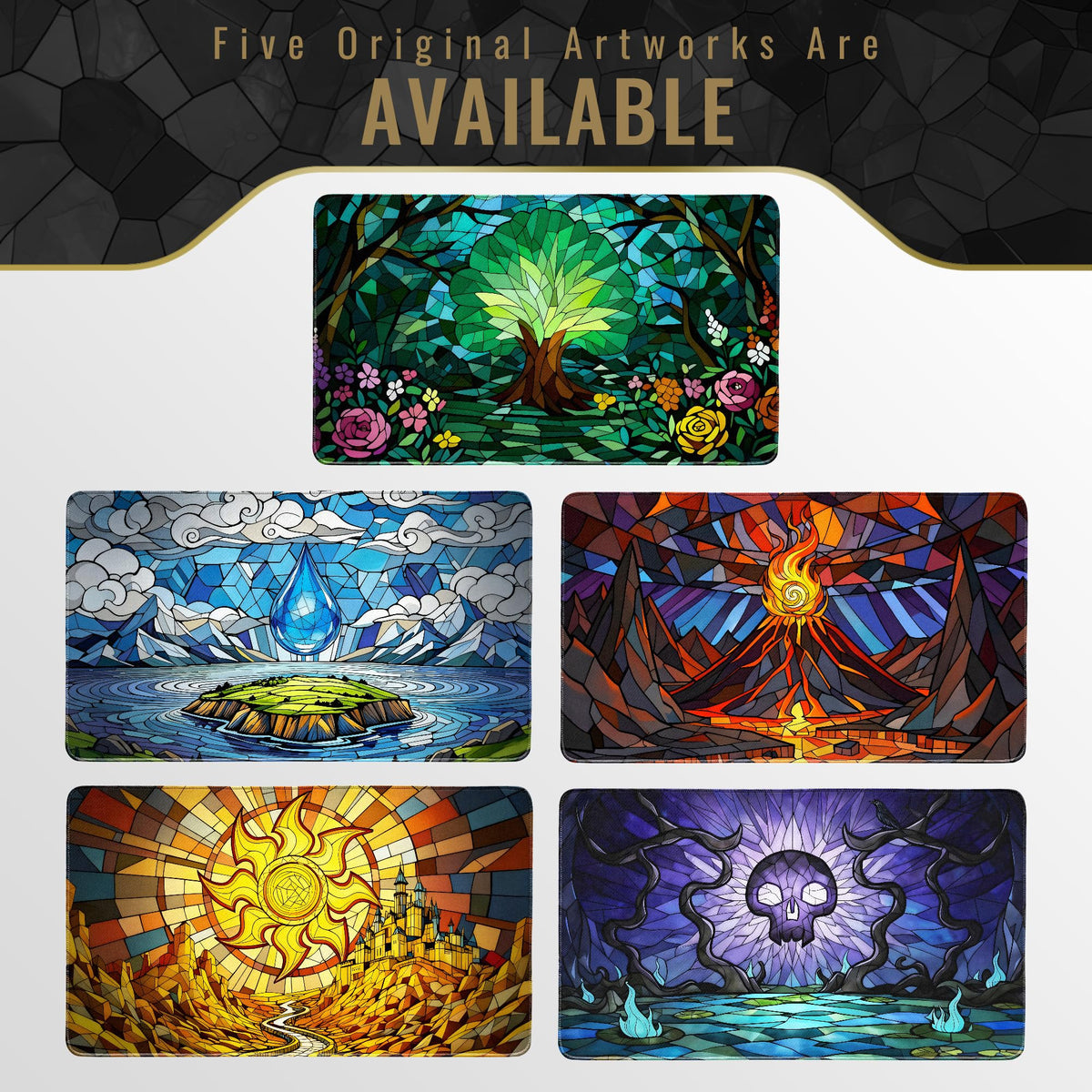 FROGIGO Stained Glass 5-pack playmat - detail 6