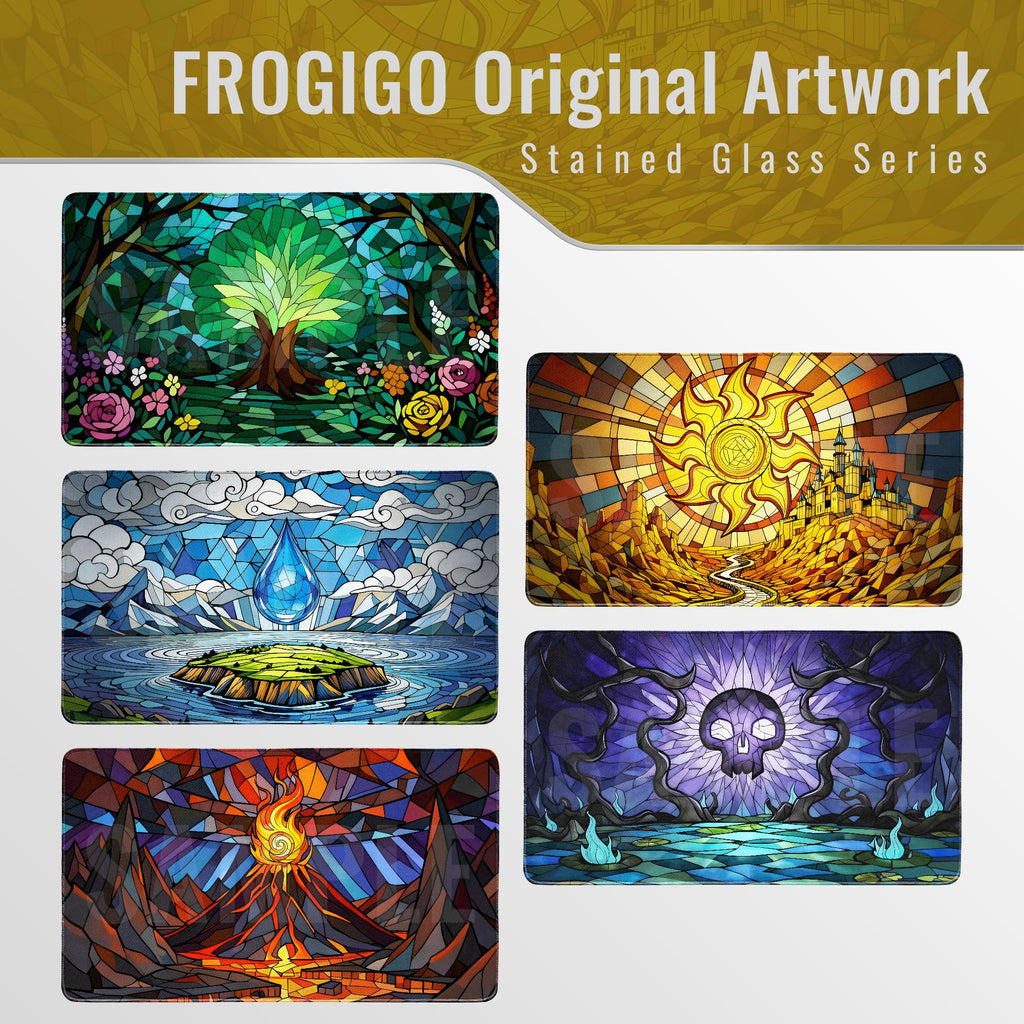 FROGIGO Stained Glass Plains playmat - detail 6