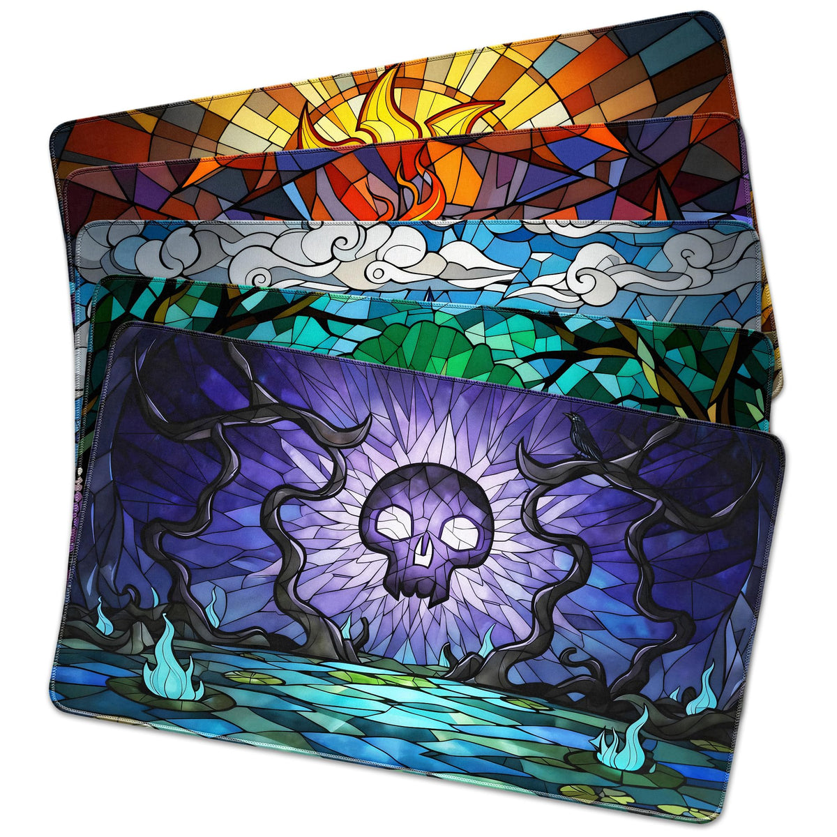 FROGIGO Stained Glass 5-pack playmat