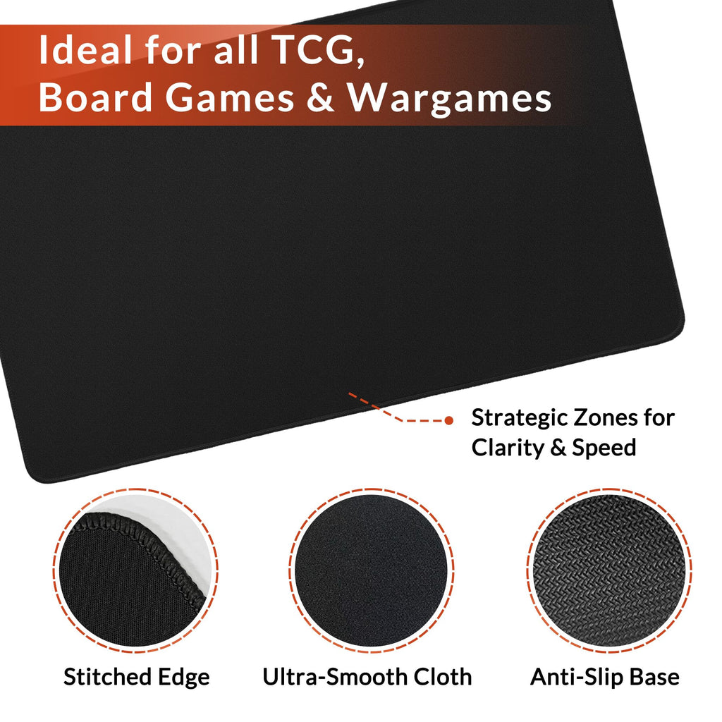 FROGIGO Midnight Black playmat - detail 3
