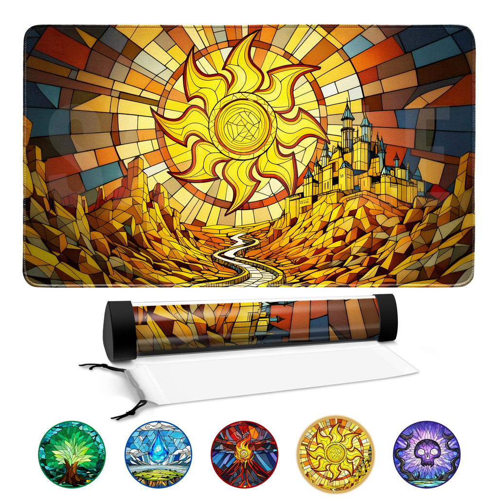 FROGIGO Stained Glass Plains playmat