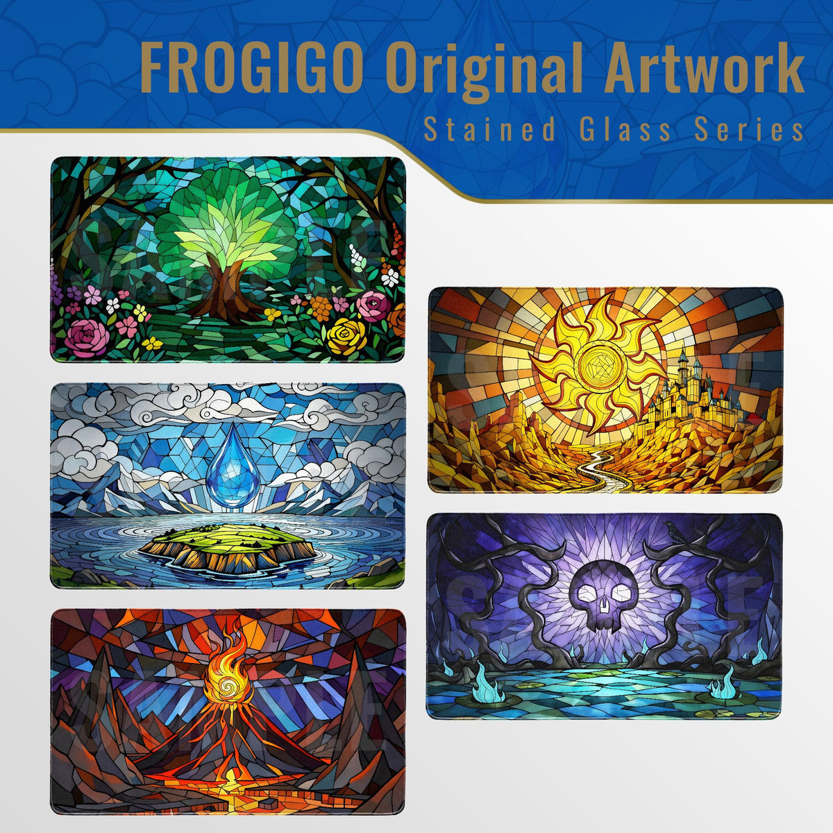 FROGIGO Stained Glass Island playmat - detail 6