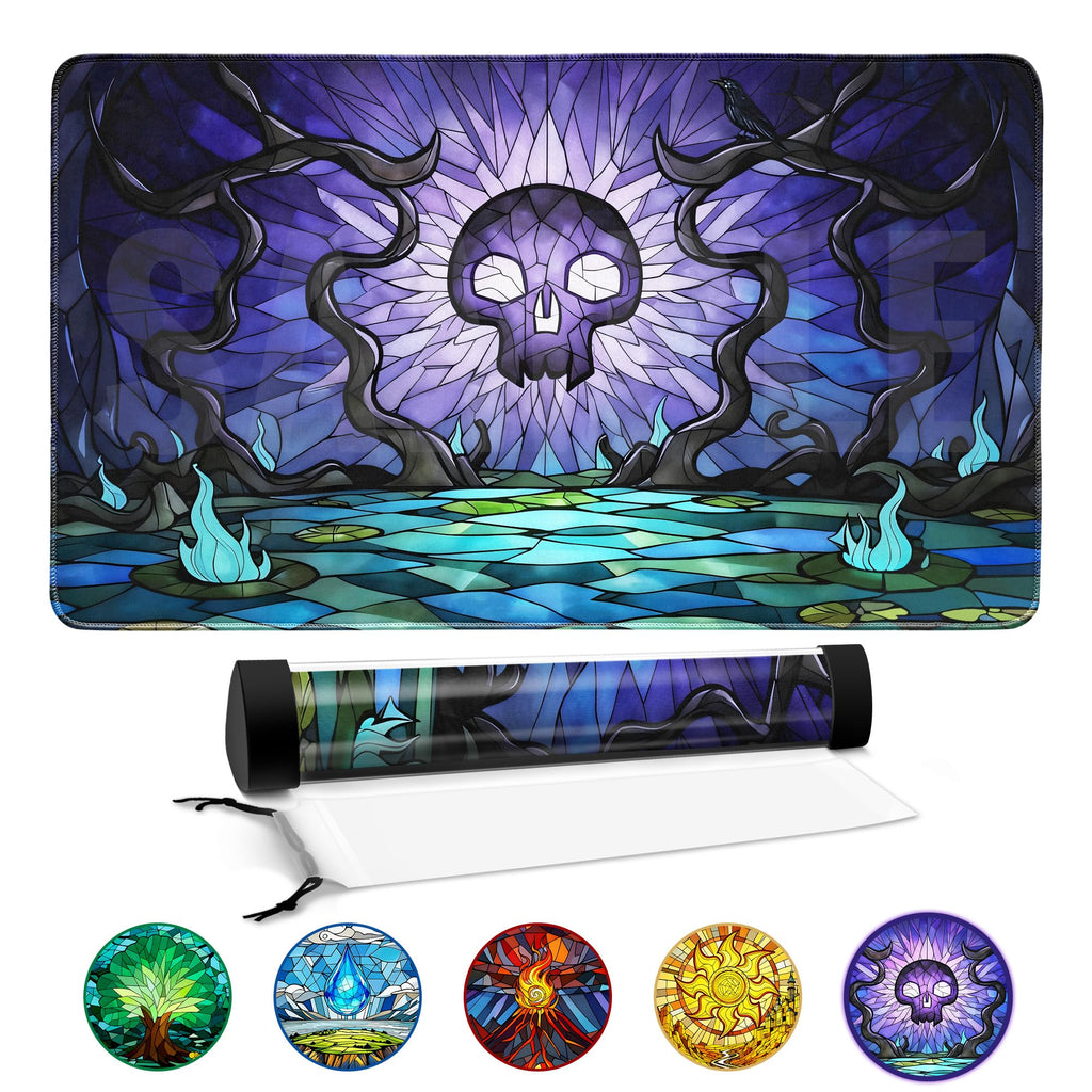 FROGIGO Stained Glass Swamp playmat